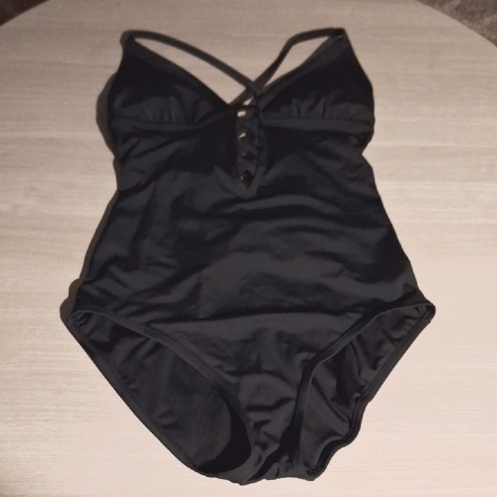 Adore Me Black Laceup Swim Suit